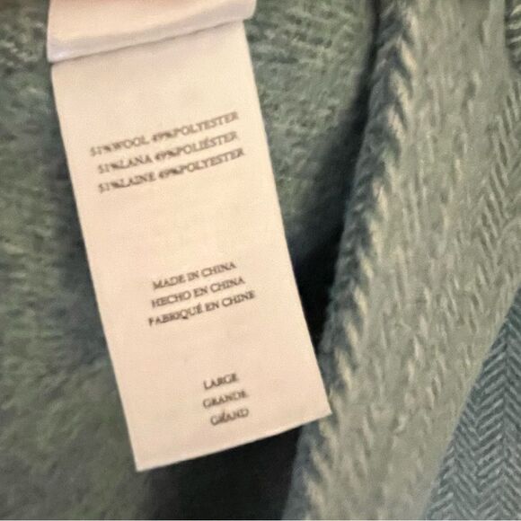 Rails Connie Wool Blend Shirt Jacket Shacket in Kelly Herringbone Size Large NWT - Picture 16 of 16